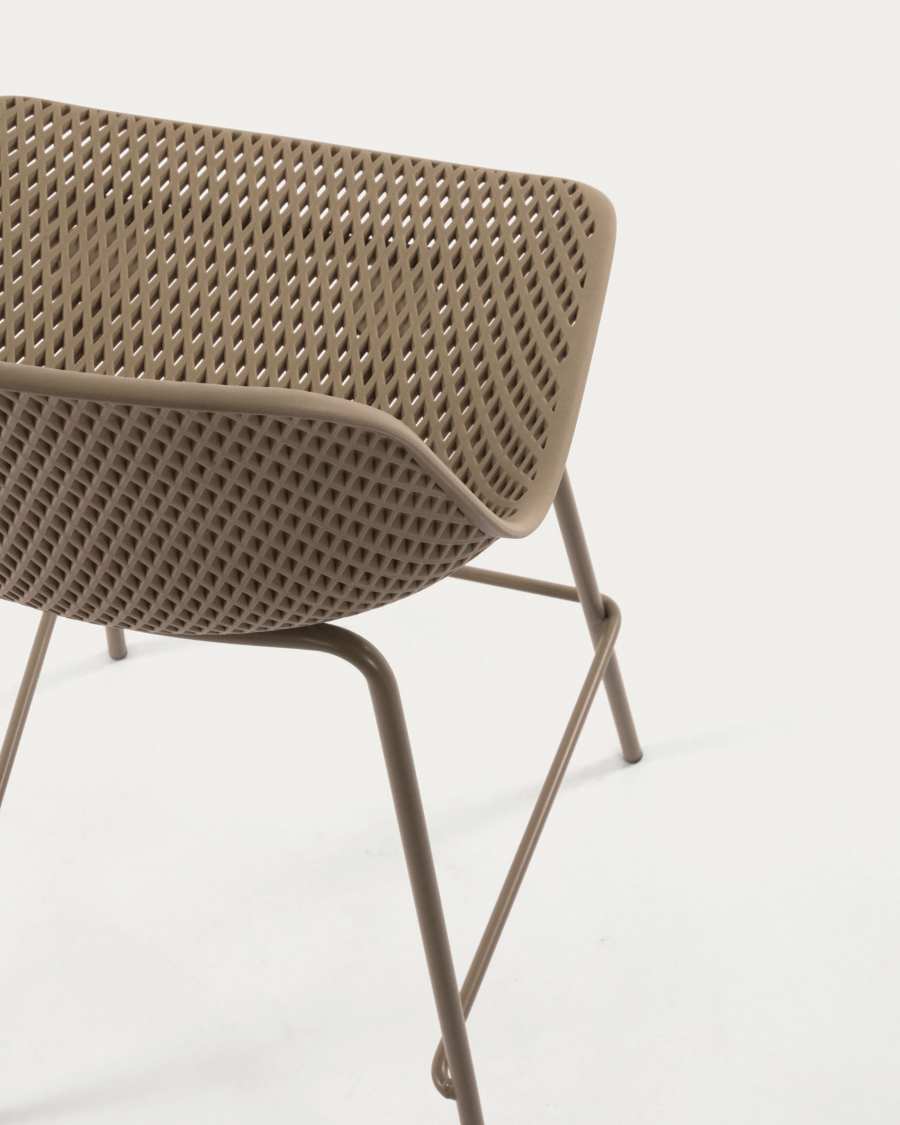 Beige Quinby stool height 75 cm