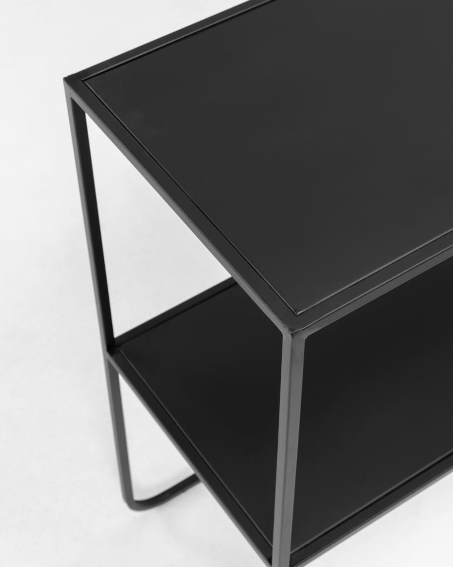 Shantay Konsole aus Stahl mit schwarzem Finish 100 x 80 cm