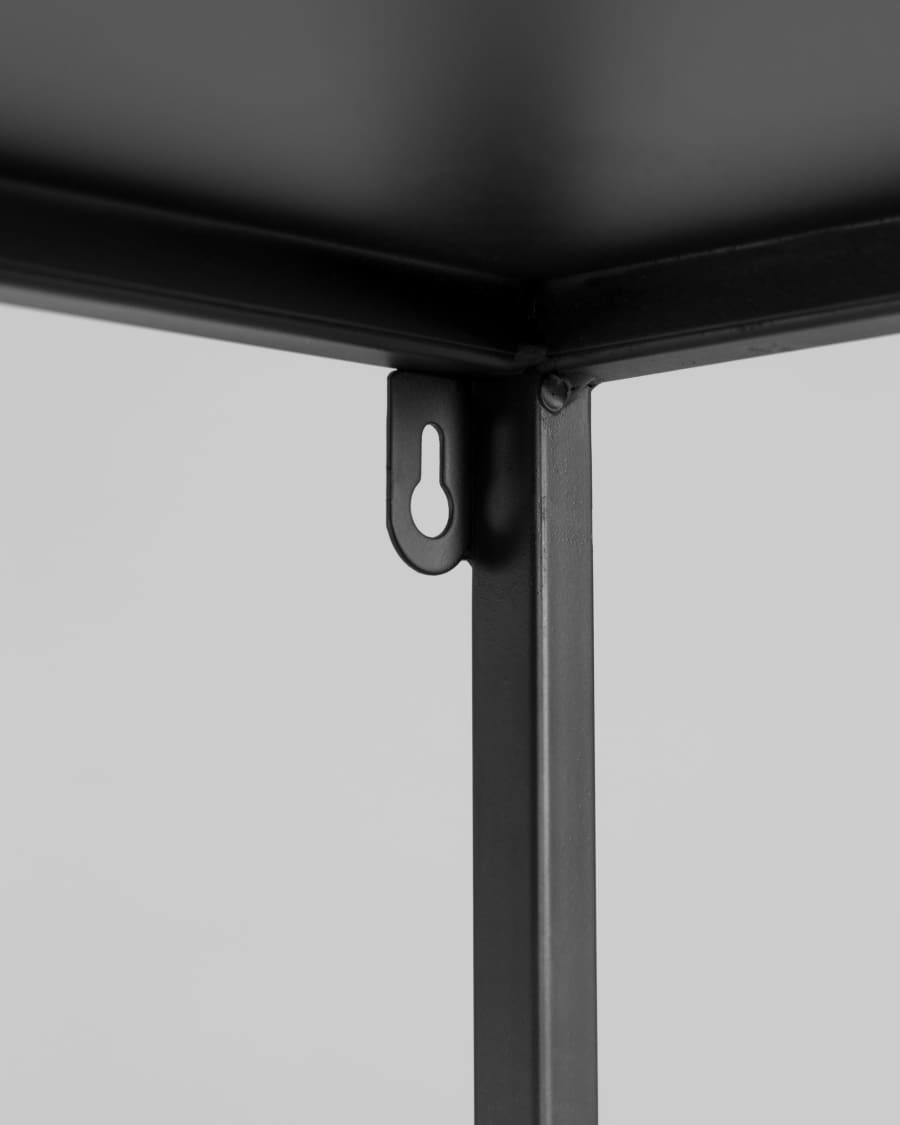 Shantay Konsole aus Stahl mit schwarzem Finish 100 x 80 cm