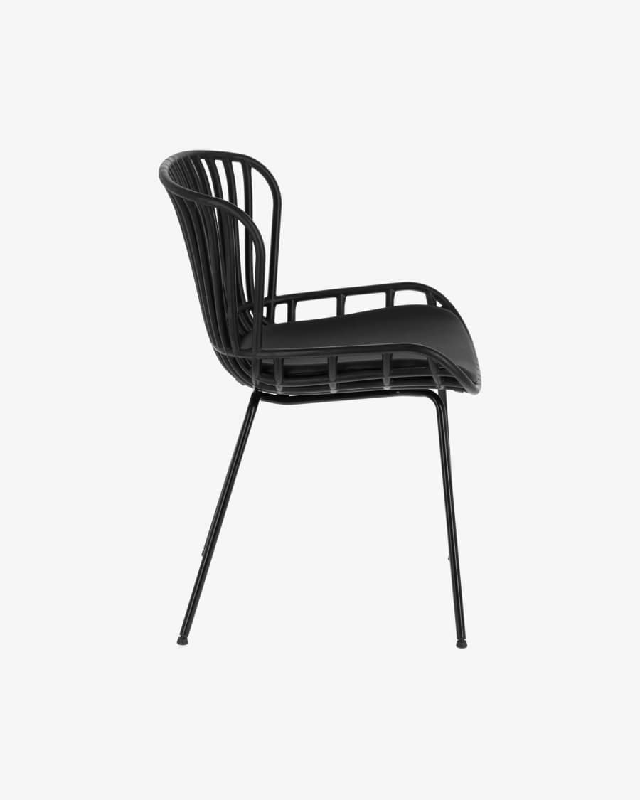 Surpik outdoor chair in black