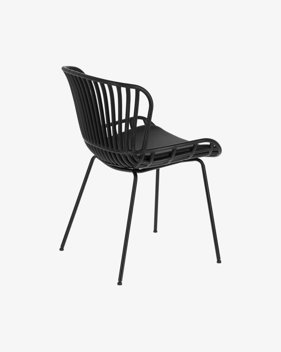 Surpik outdoor chair in black