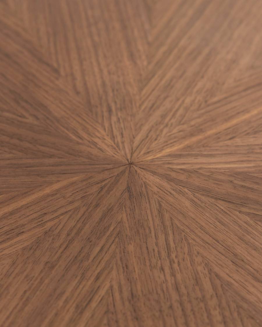 Naanim table with walnut veneer and legs in a black finish, 180 x 110 cm.