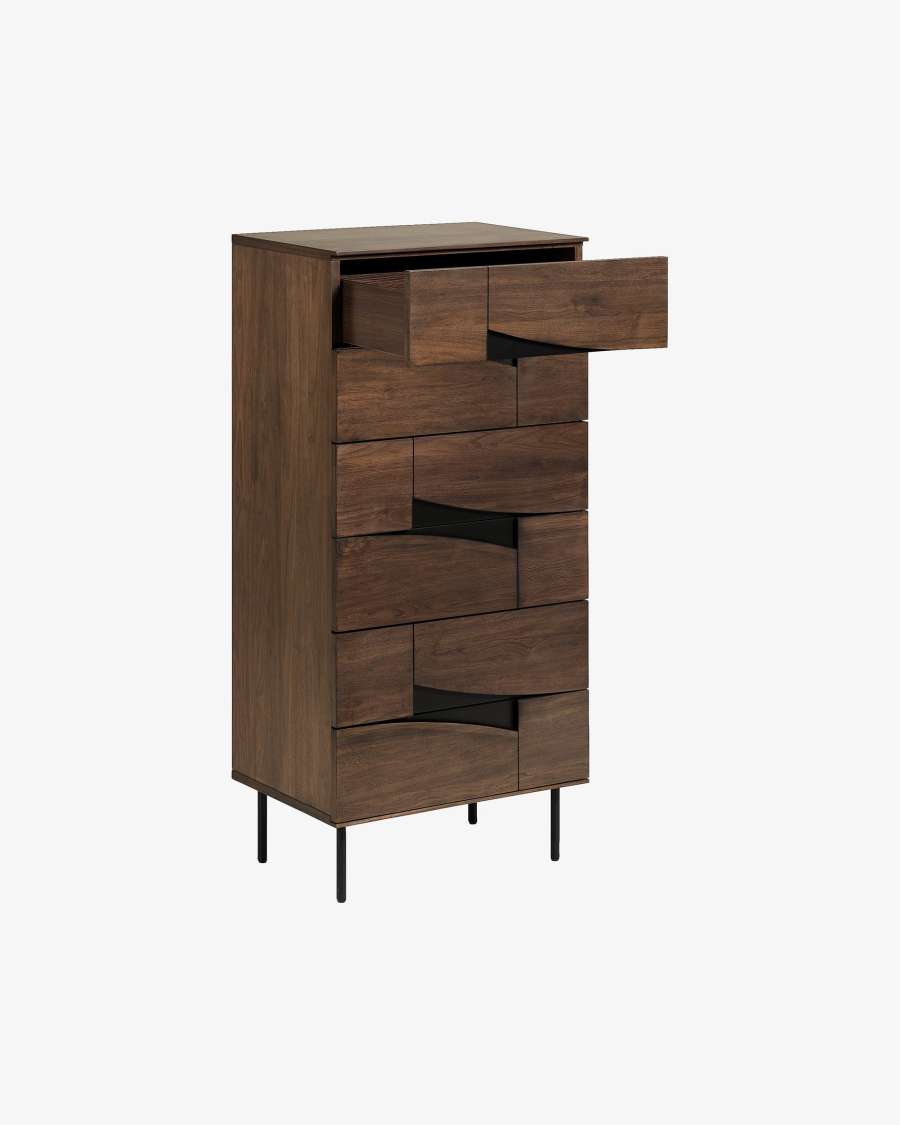 Cutt Kommode 60 x 126 cm mit amerikanischem Walnussfurnier