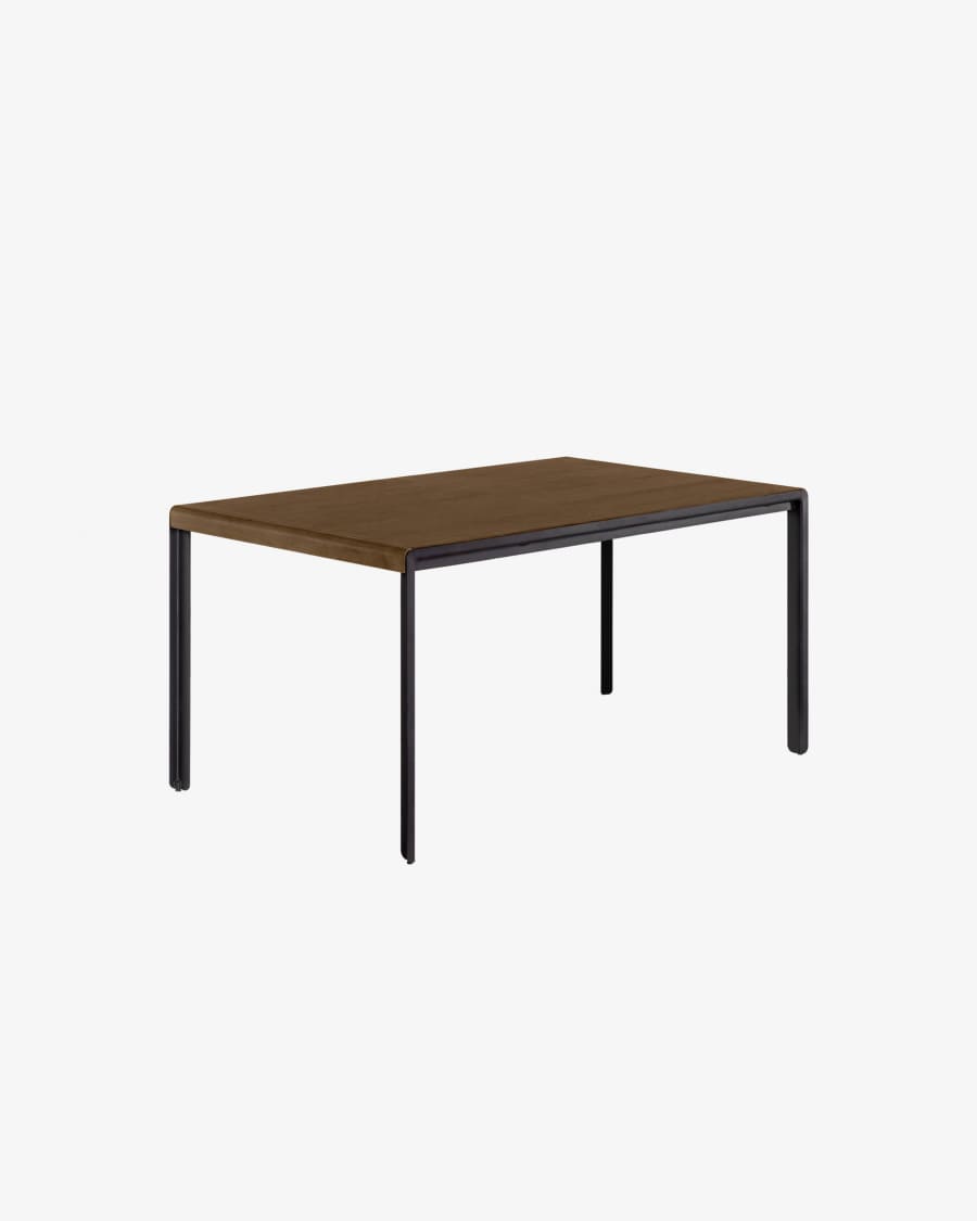 Nadyria 120 (160) x 80 cm table with an walnut finish