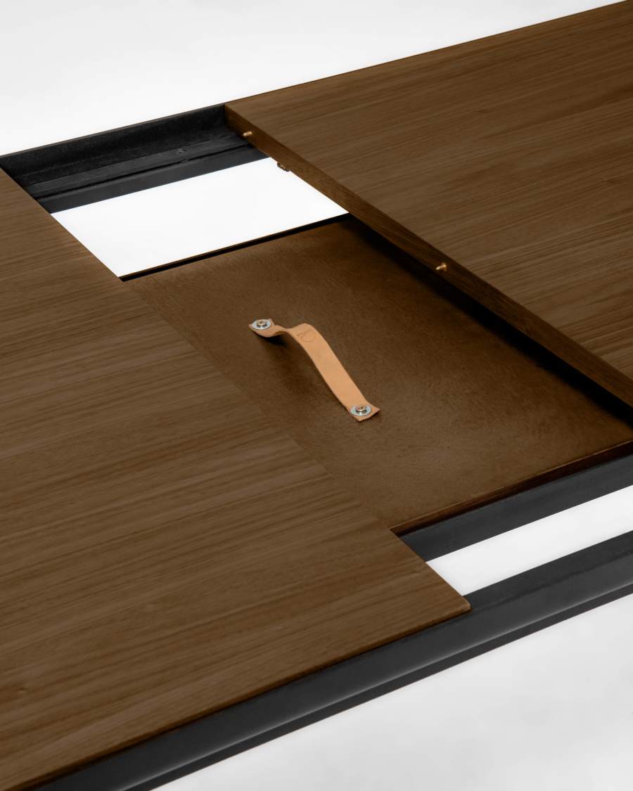 Table extensible Nadyria 160 (200) x 90 cm finition noyer5