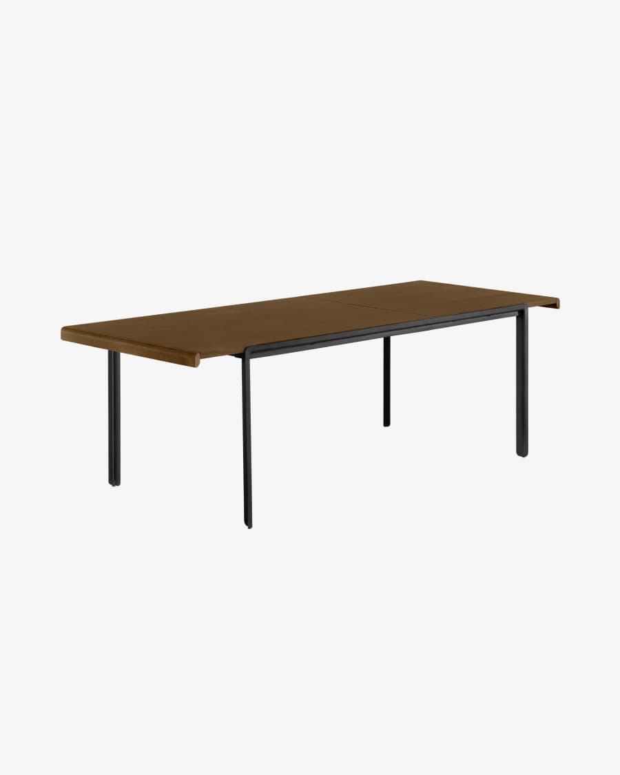Table extensible Nadyria 160 (200) x 90 cm finition noyer5