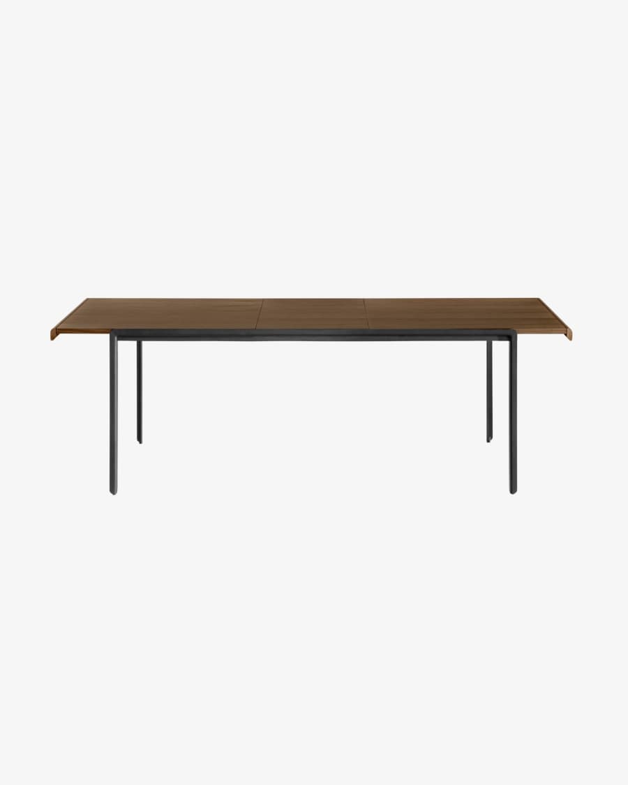 Table extensible Nadyria 160 (200) x 90 cm finition noyer5