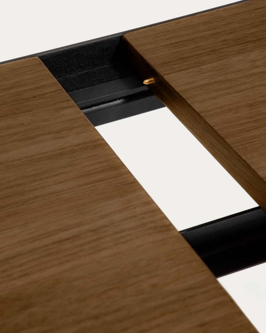 Nadyria 160 (200) x 90 cm table with an walnut finish