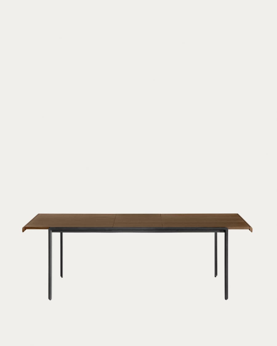 Nadyria 160 (200) x 90 cm table with an walnut finish