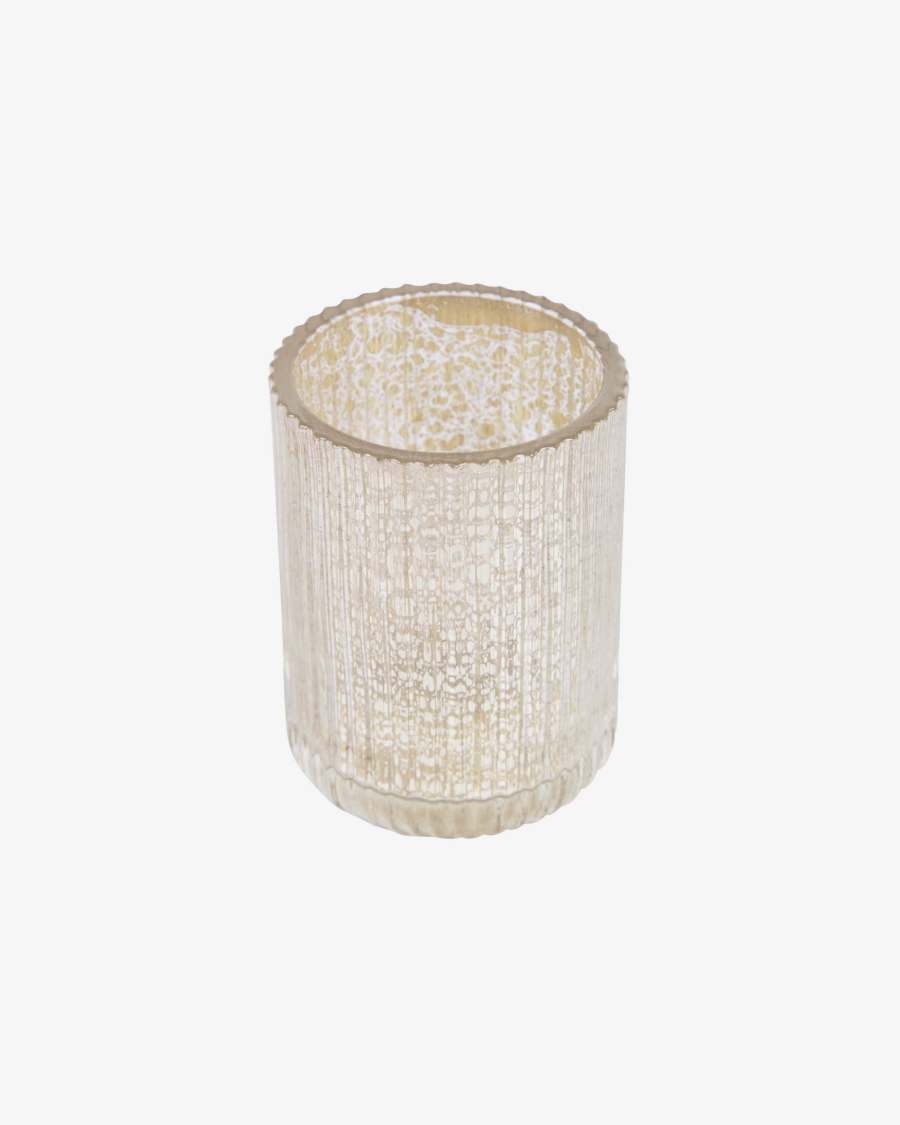 Porte-brosse à dents Christell en verre doré