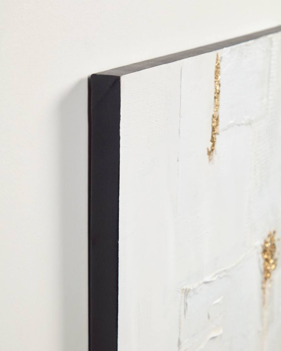 Winona canvas in white, red and gold 50 x 120 cm