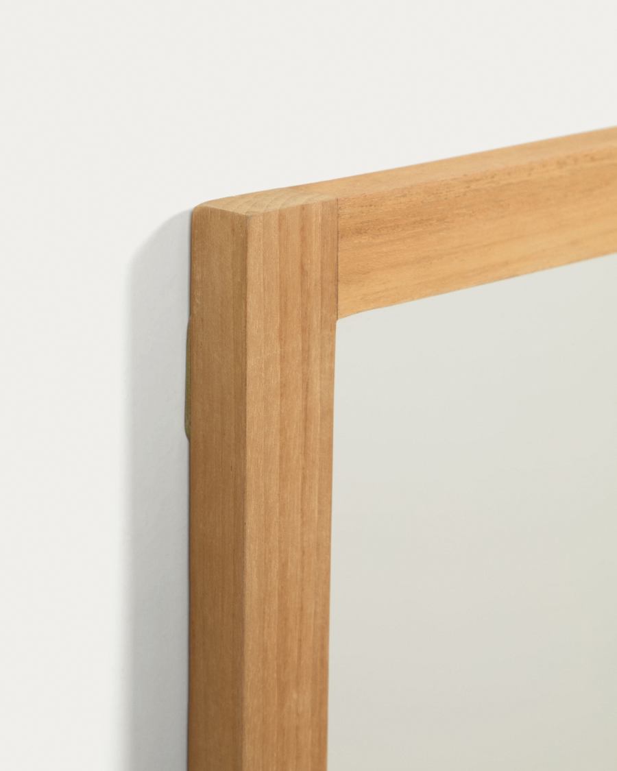 Mirall Taciana de fusta massissa de teca 100 x 70 cm