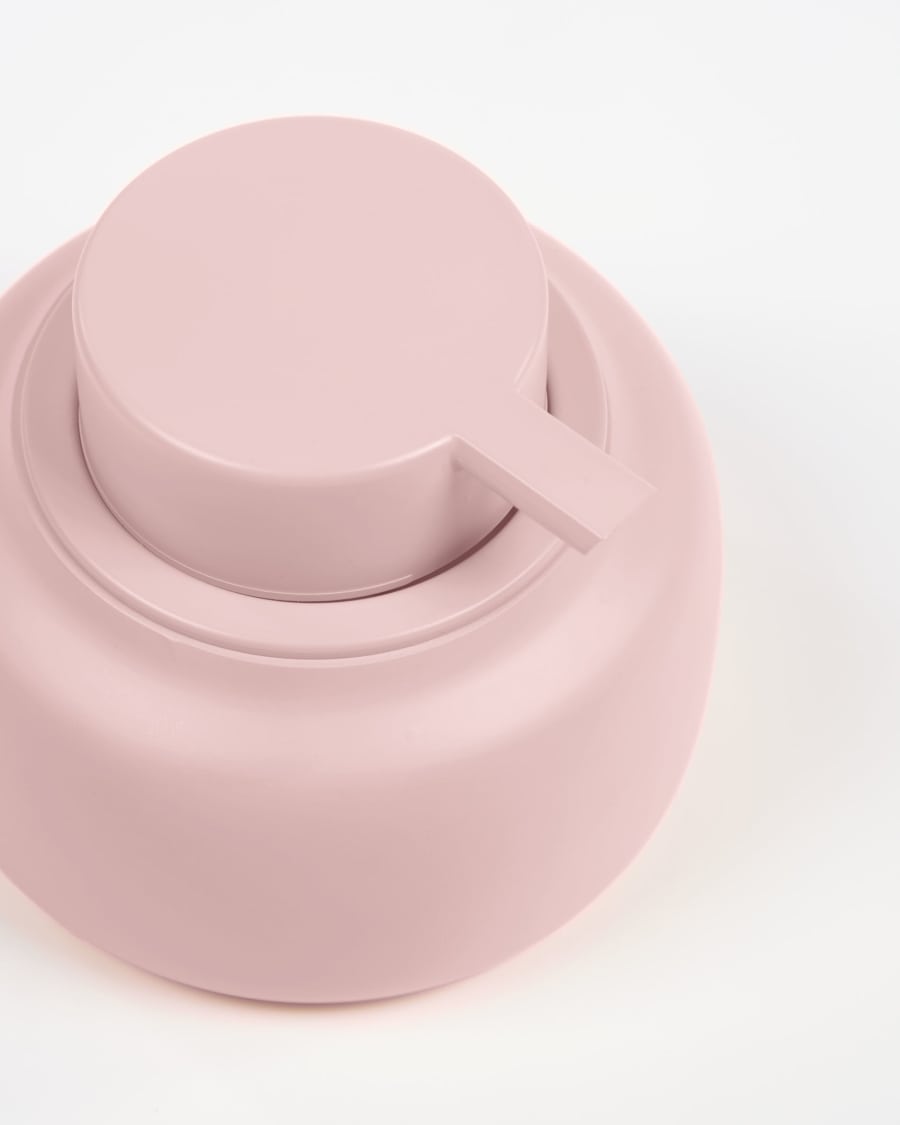 Chia pink polyresin soap dispenser