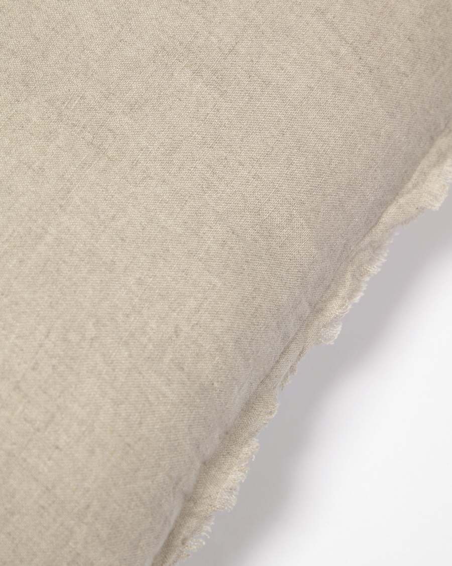 Draupadi kussensloop 100% linnen in beige 30 x 50 cm