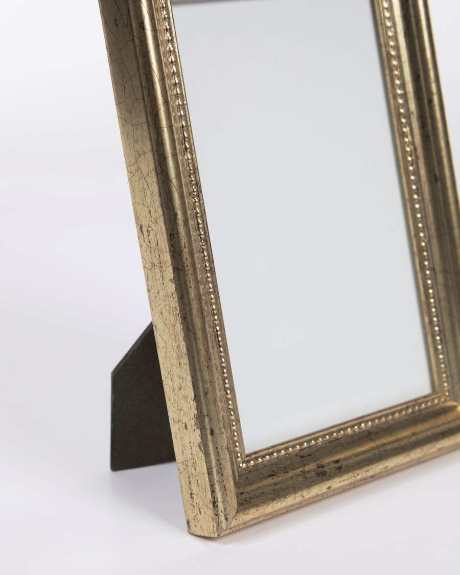 Small Naia golden photo frame 14 x 18 cm