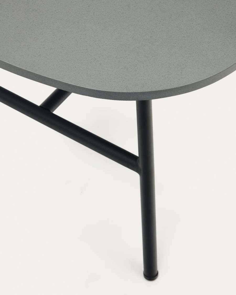 Bramant side table in steel with black finish, 60 x 60 cm