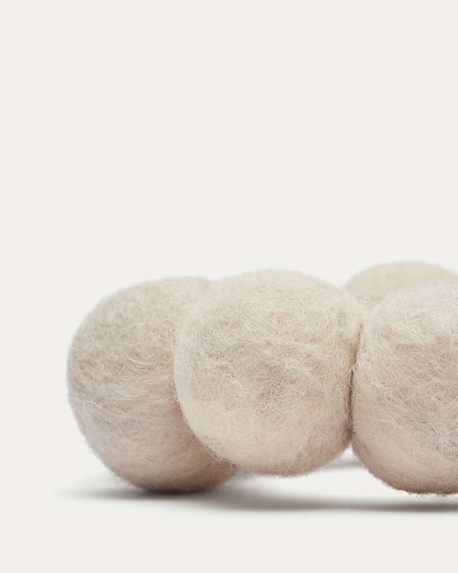 Katherine hanging ornament made from beige felt