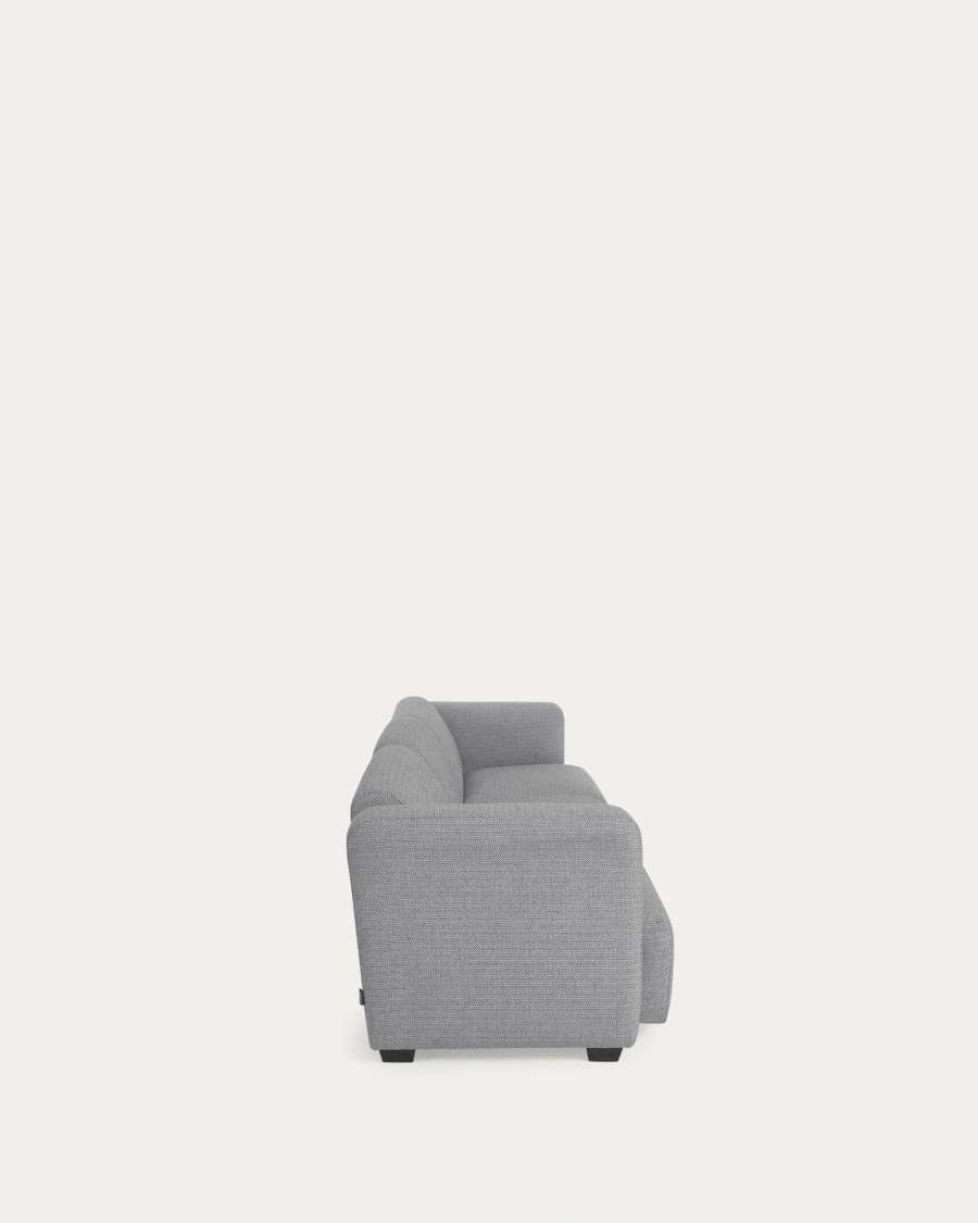 Legara 3 seater sofa in light grey, 222 cm