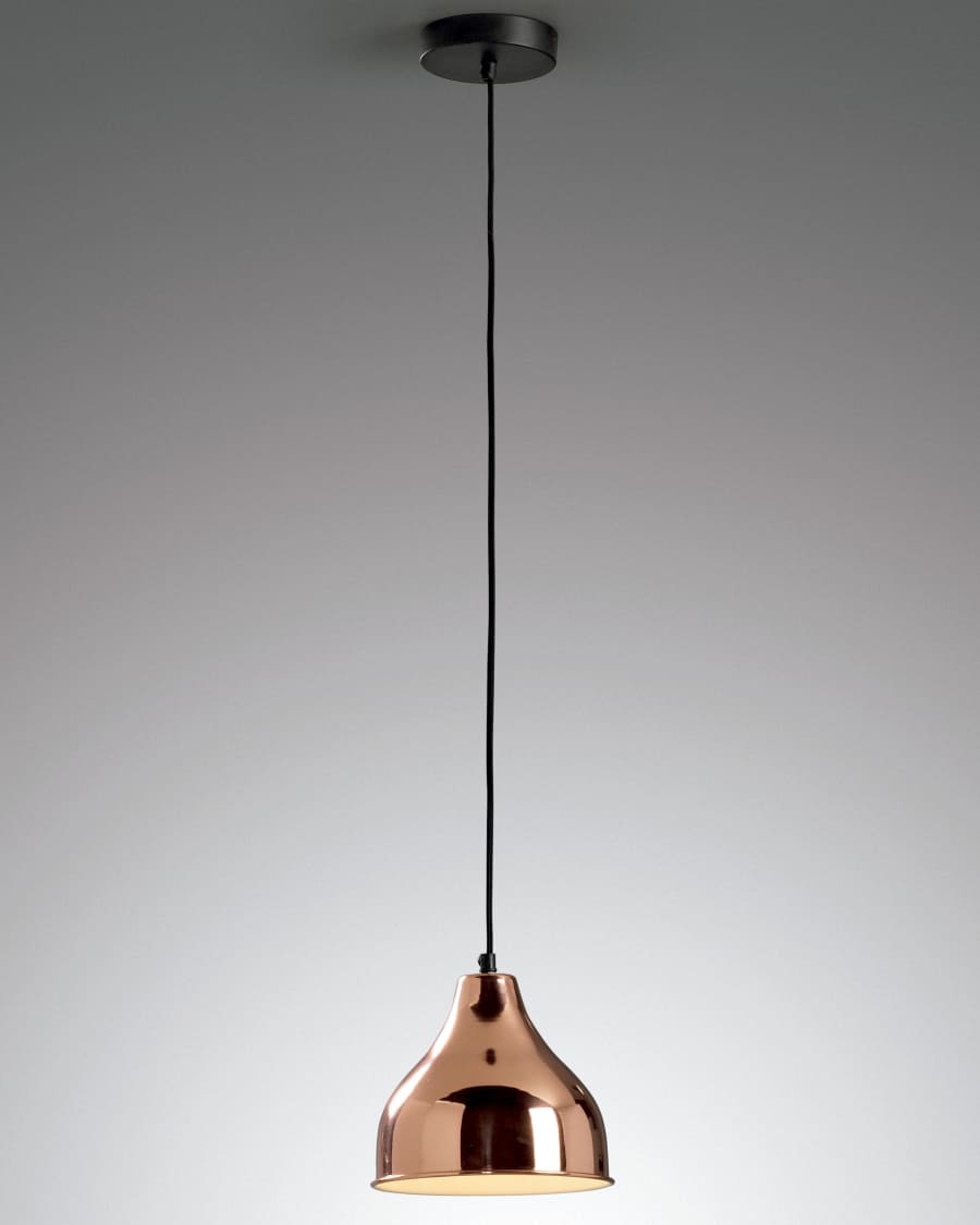 Geo pendant lamp, copper