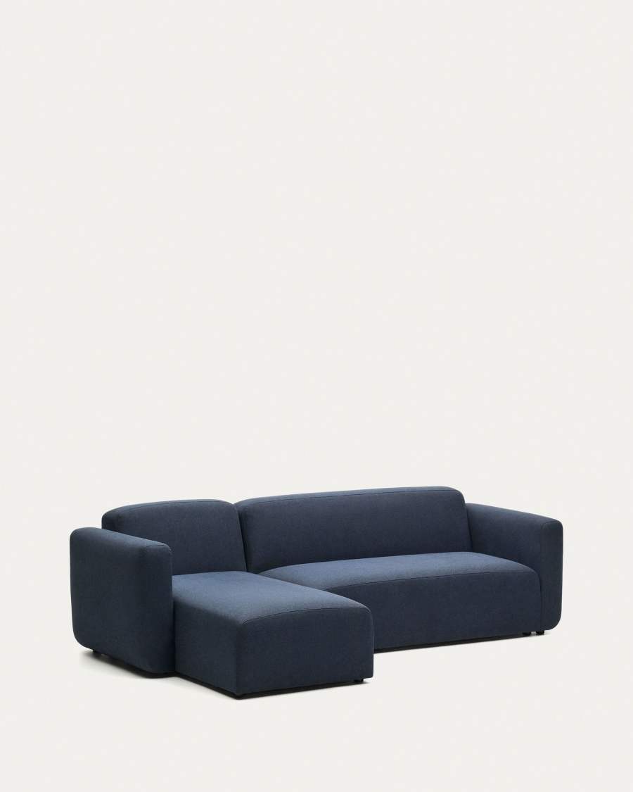 Divano modulare Neom 3 posti chaise longue destra/sinistra blu 263 cm FSC Mix Credit