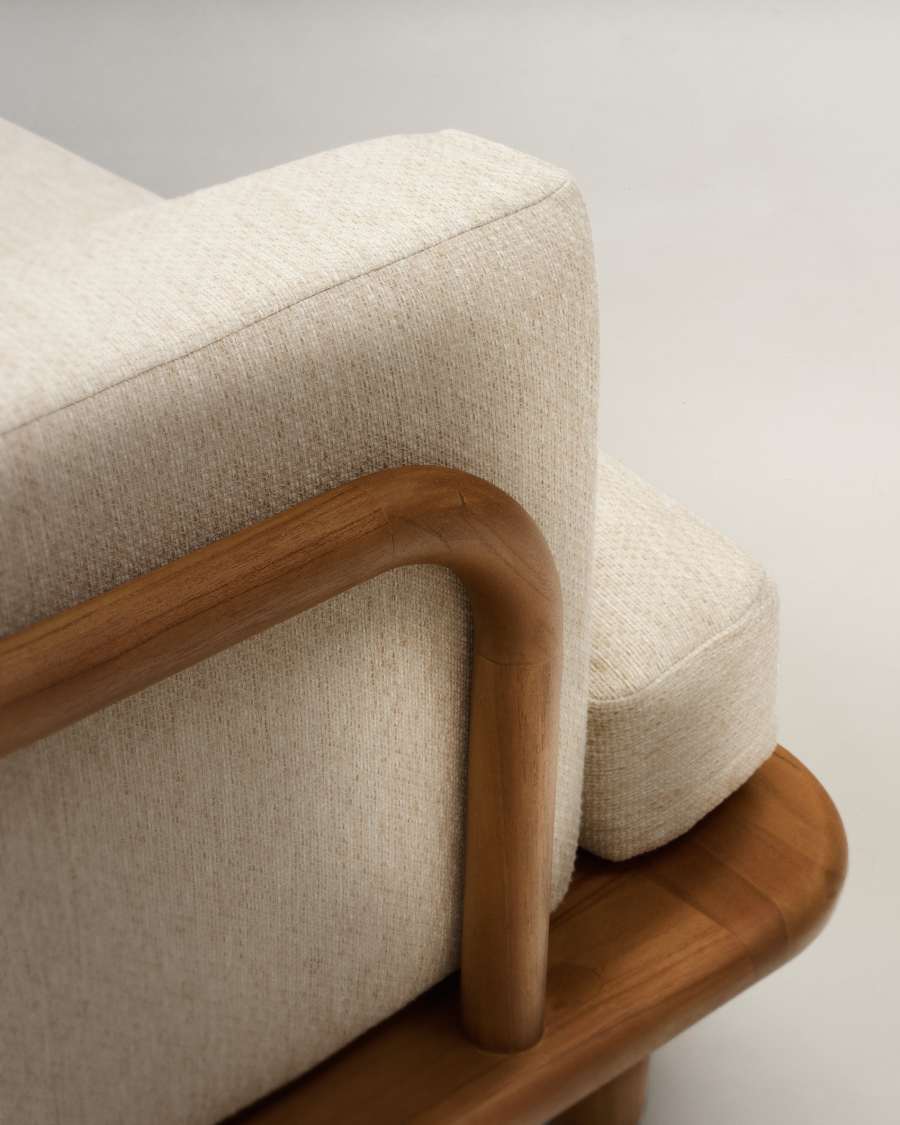 Turqueta 3-Sitzer-Sofa aus massivem Teakholz FSC 100% 230 cm