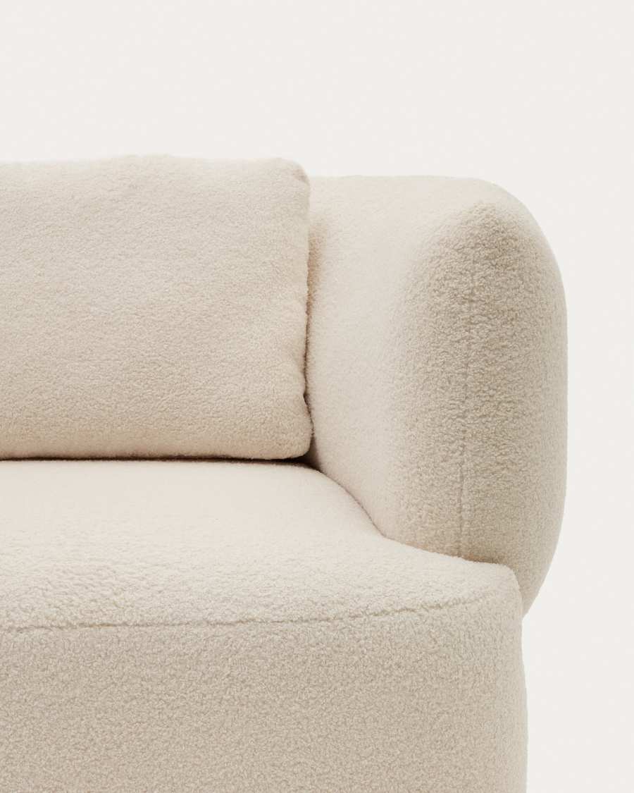Martina ecru bouclé armchair with cushion FSC Mix Credit