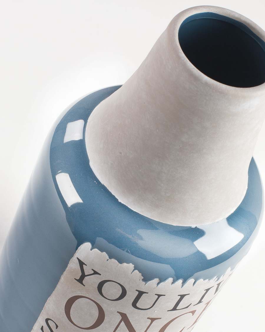 Vase Bagur bleu marine