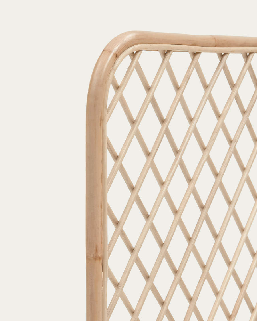 Testiera Citlalli in rattan finitura naturale per letto da 90 cm