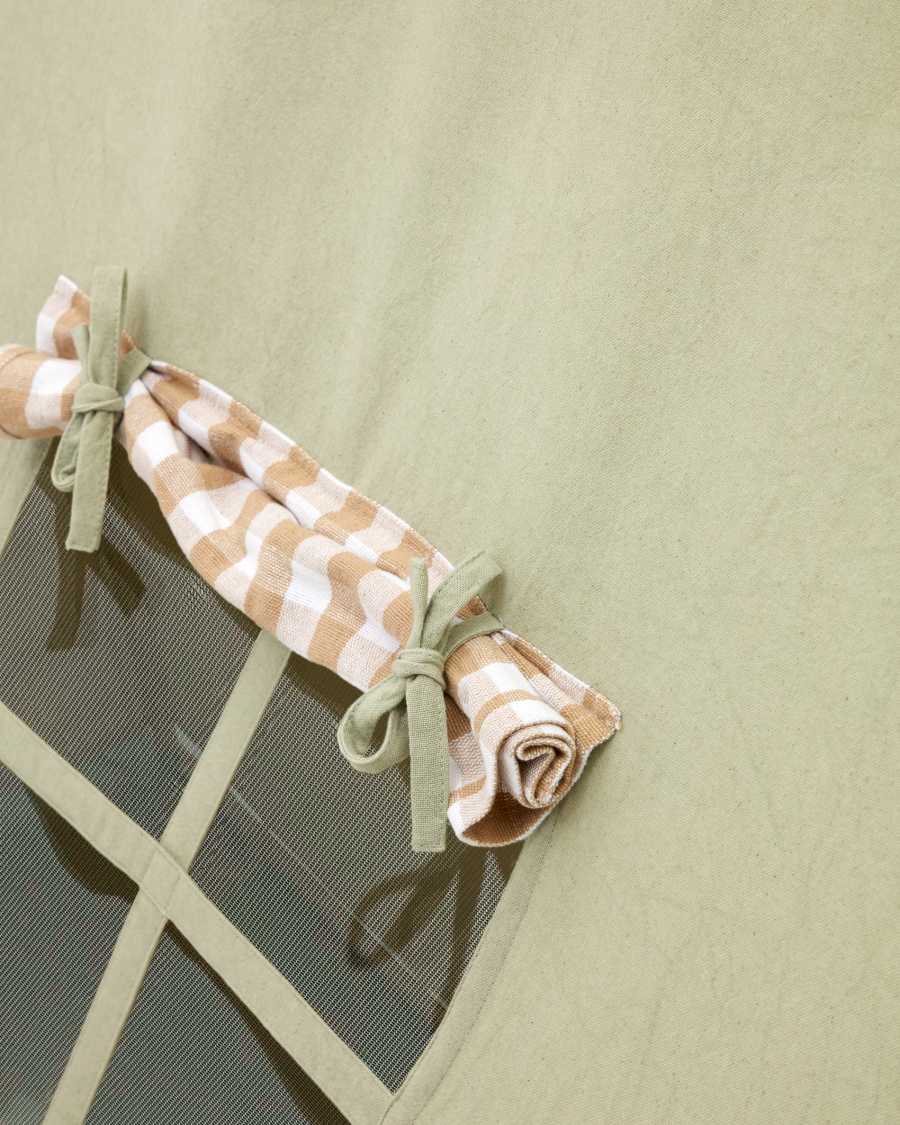 Yanil green 100% cotton teepee tent, 100 x 90 cm