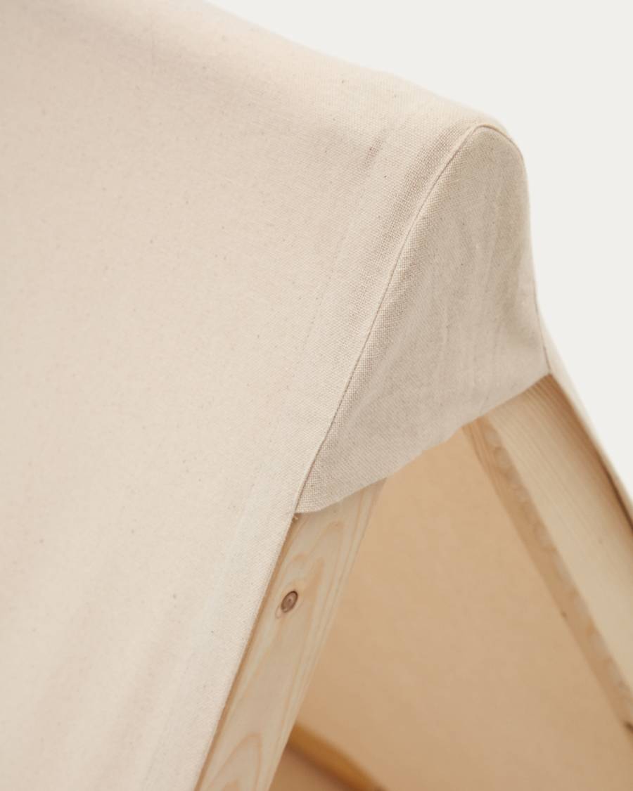 Yanil Tipi-Zelt 100% Baumwolle weiß 100 x 90 cm