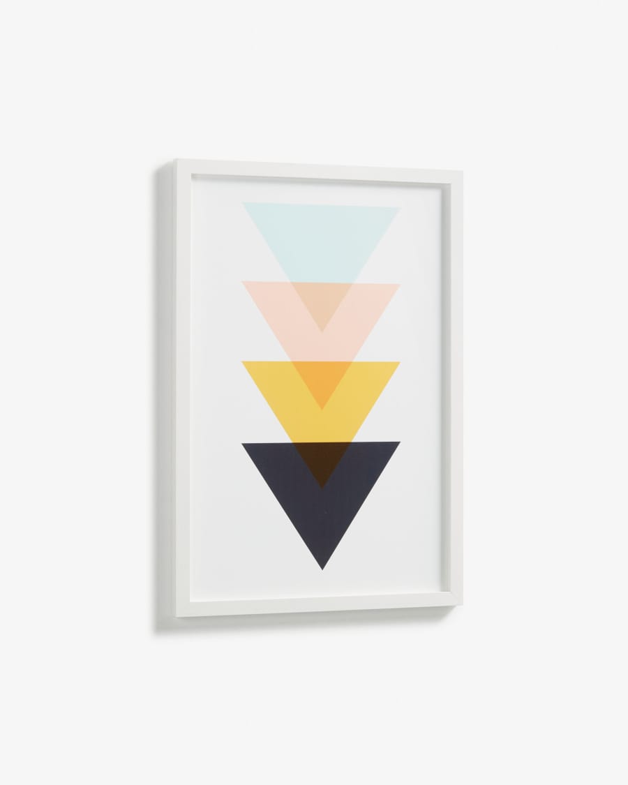 Bekko bild rahmen dreiecke 43 x 63 cm