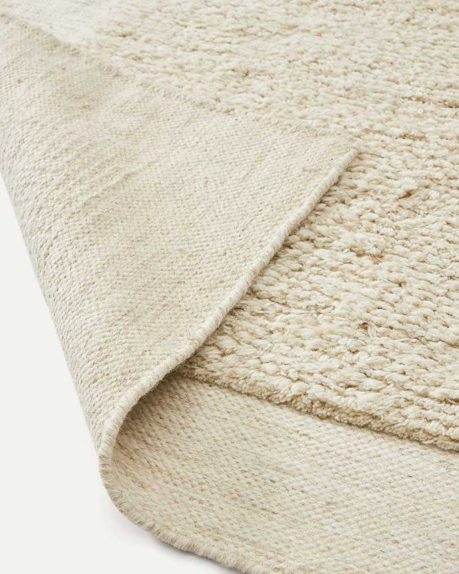 Marely Teppich aus Wolle in Weiß 200 x 300 cm
