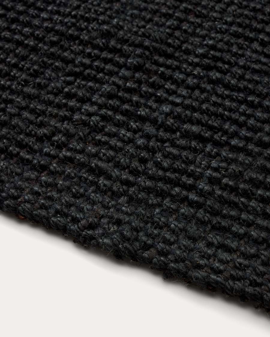 Tapis Madelin en jute noir 160 x 230 cm