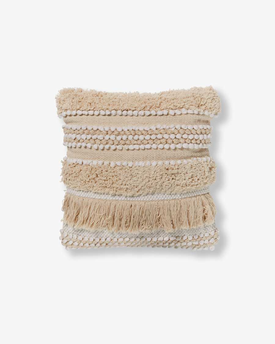 Housse de coussin Frinn 45 x 45 cm blanc