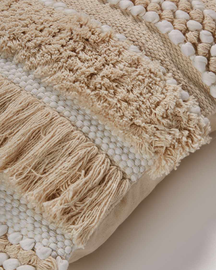 Housse de coussin Frinn 45 x 45 cm blanc