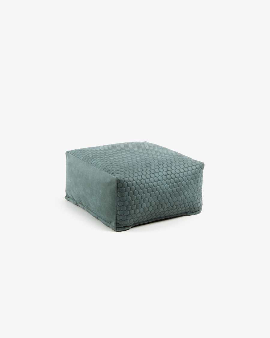 Pouf Indam 60 x 60 cm turquoise
