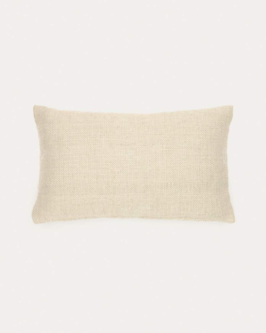 Menuda 100% PET cushion cover in beige, 30 x 50 cm