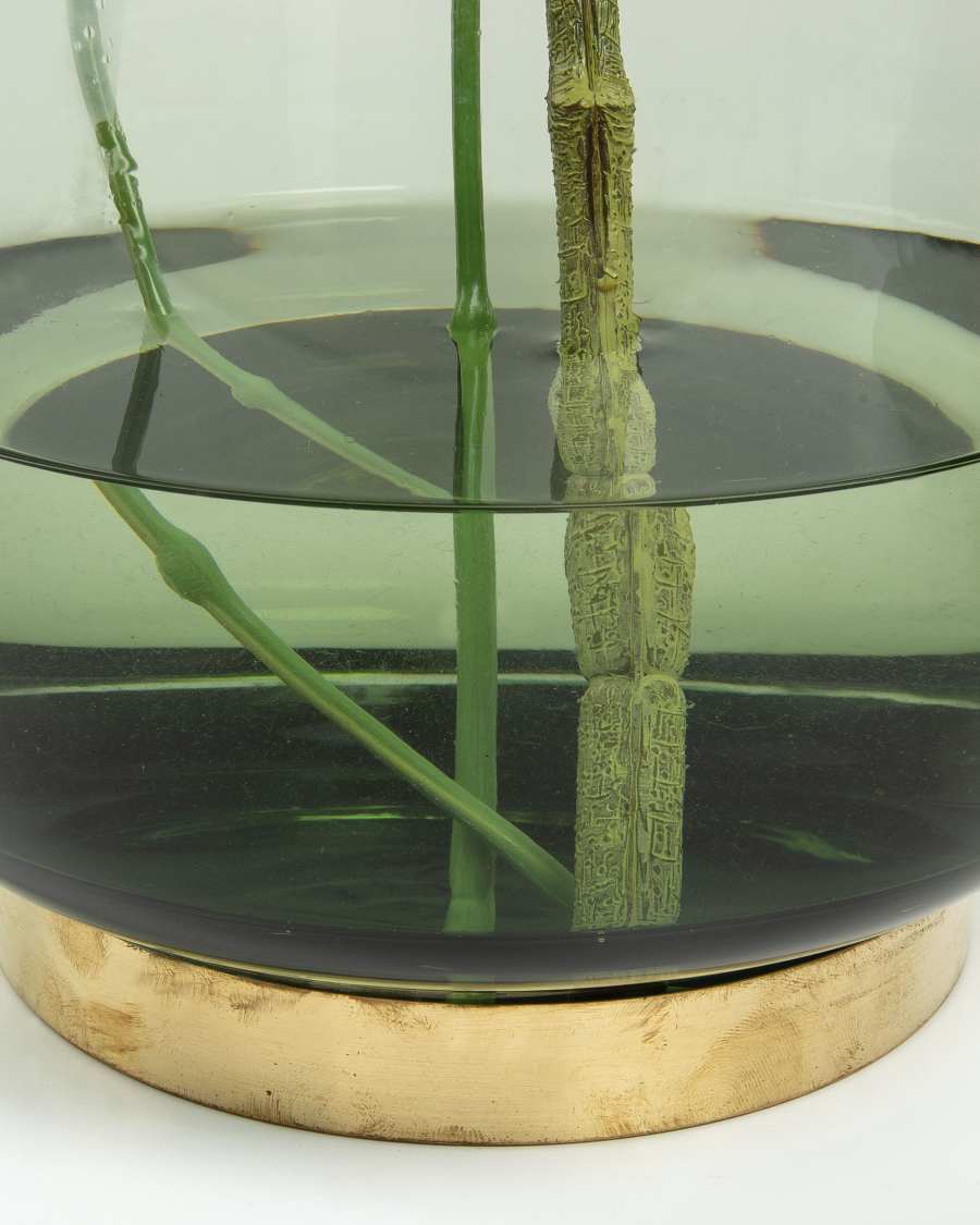 Janae vase green glass