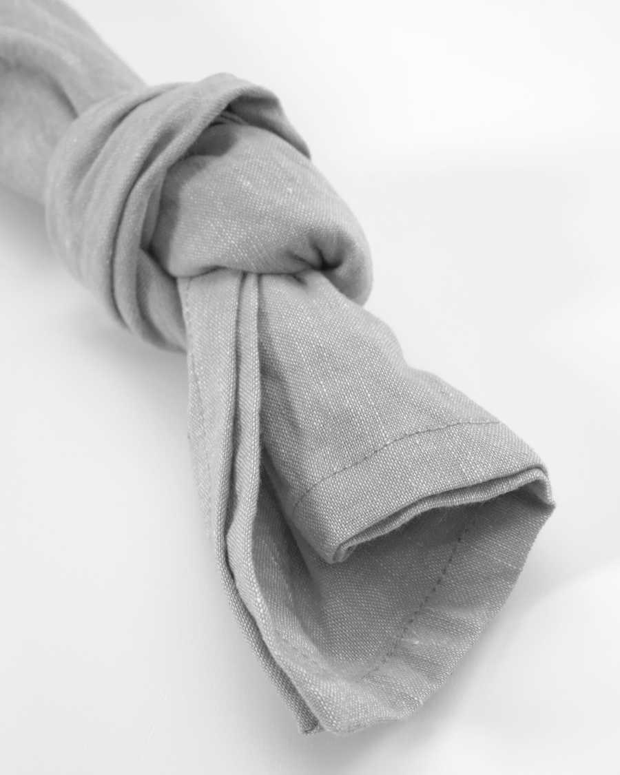 Σετ 2 πετσέτες Imalay, βαμβάκι και λινό, γκρι