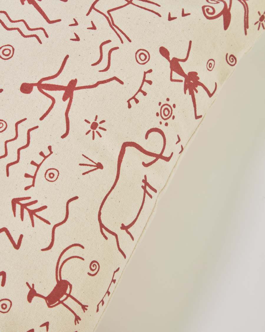 Funda coixí Itzayana 100% cotó terracota 45 x 45 cm