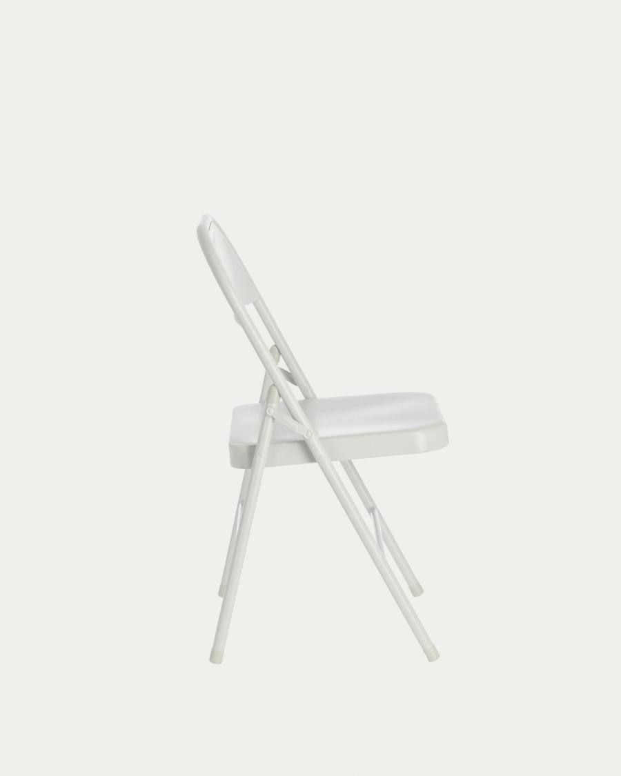 Aidana Klappstuhl aus hellgrauem Metall