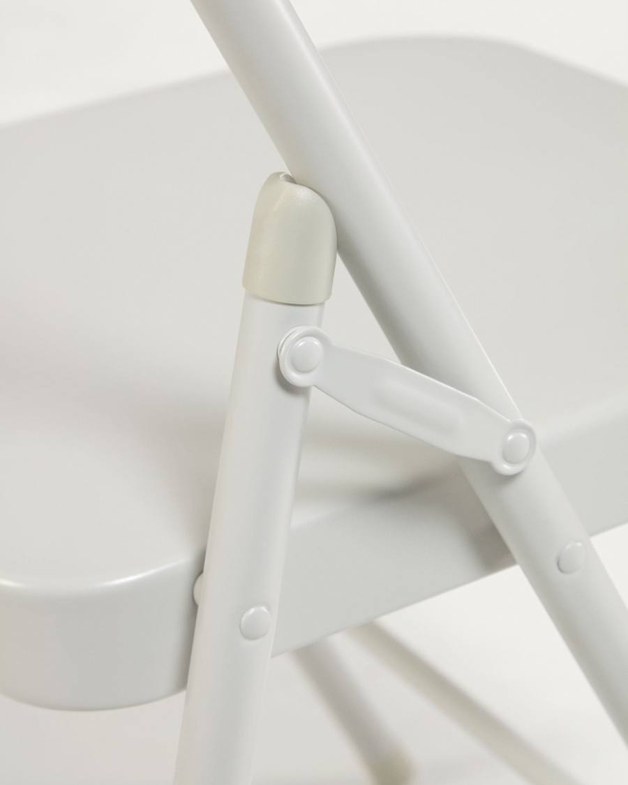 Aidana Klappstuhl aus hellgrauem Metall