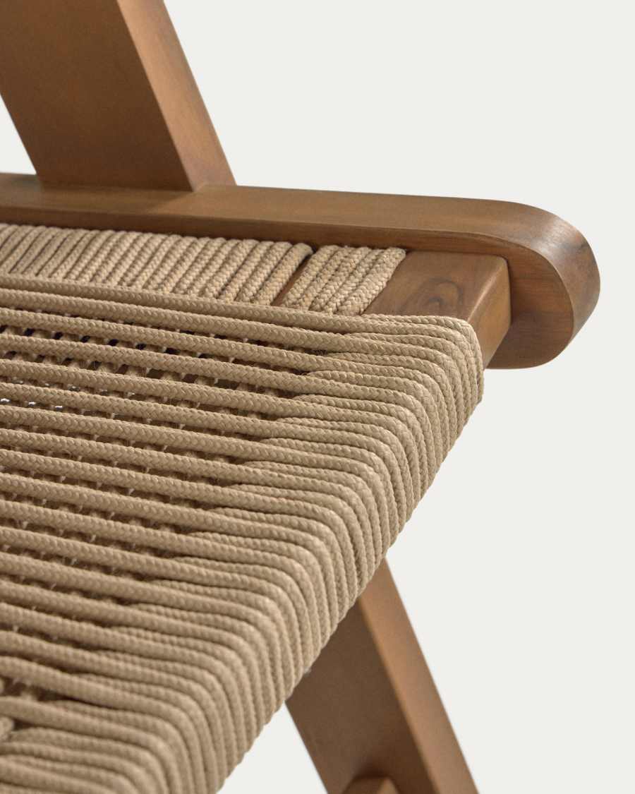 Geralda acacia wood armchair with dark finish FSC 100%