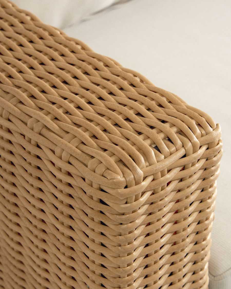 Giana armchair in solid acacia wood and rattan FSC 100%