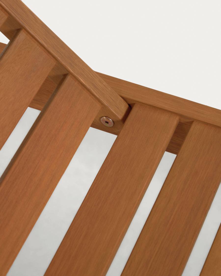 Beila solid eucalyptus wood outdoor sun lounger, FSC 100%