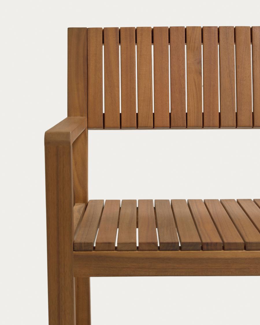 Emili solid acacia garden chair FSC 100%