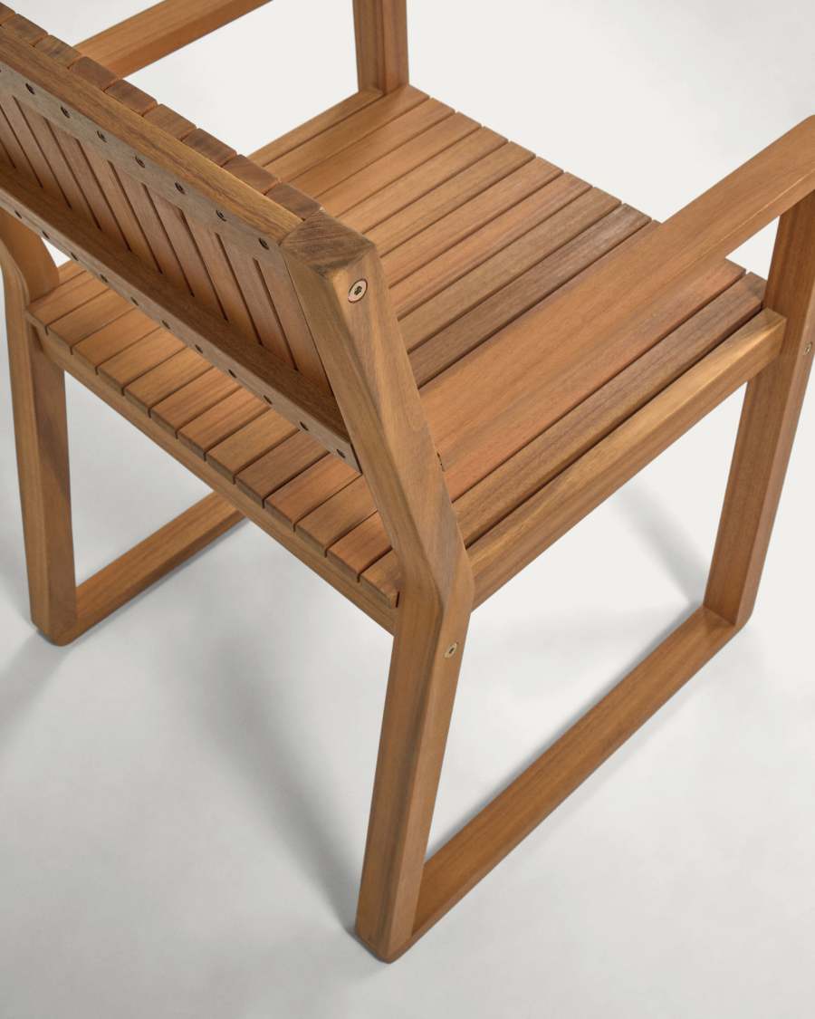 Emili solid acacia garden chair FSC 100%