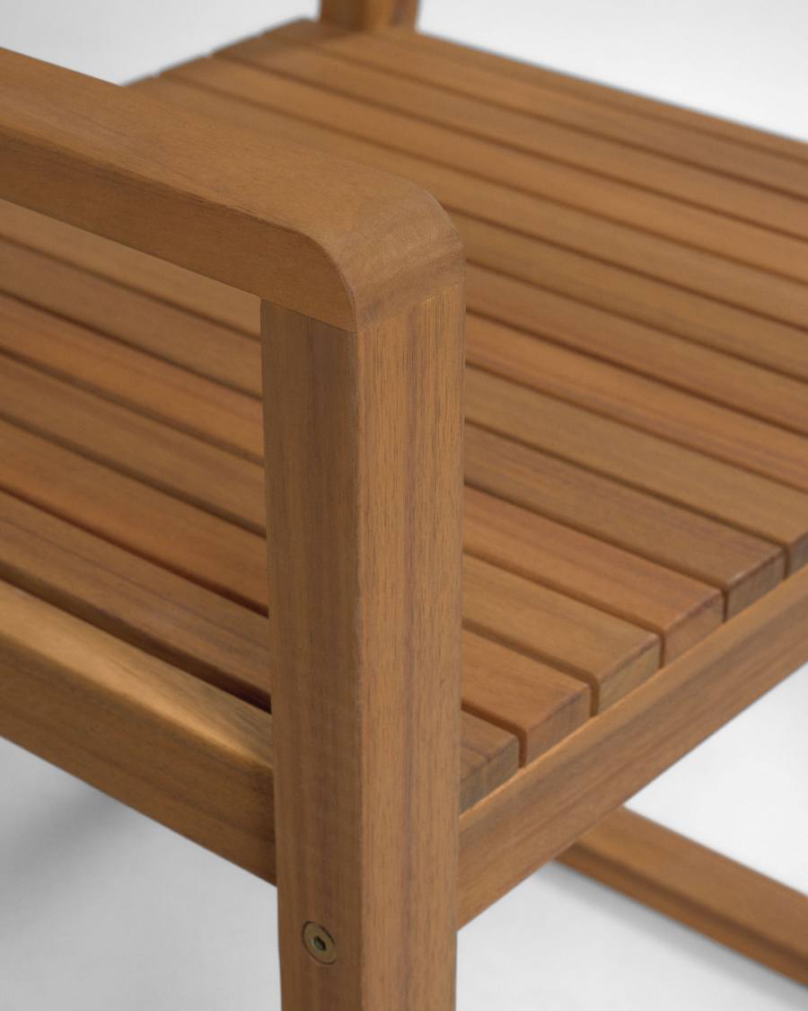 Emili solid acacia garden chair FSC 100%
