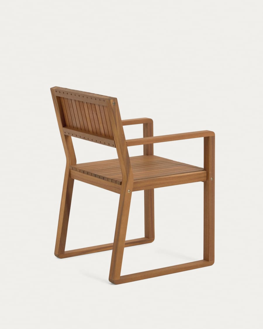 Emili solid acacia garden chair FSC 100%