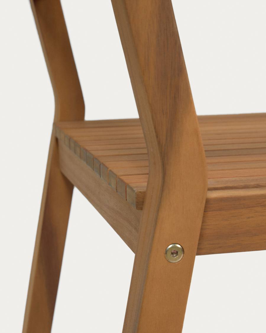 Emili solid acacia garden chair FSC 100%